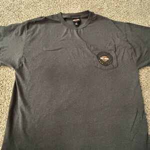 Harley-Davidson Charcoal Pocket Tee